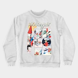 Smash Midnight vs Bullets Balow Retro Vintage Comic Book Crewneck Sweatshirt